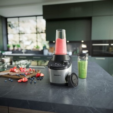 Philips HR3760/10 Μπλέντερ για Smoothies με Γυάλινη Κανάτα 1.8lt 1500W Ασημί